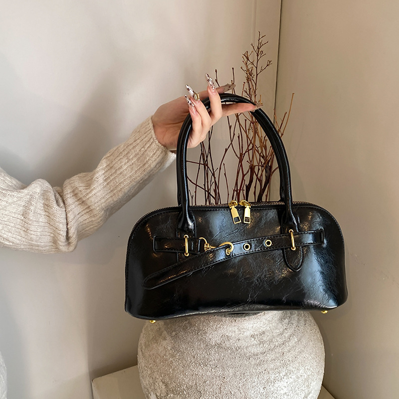 High Quality Leather Armpit Bag Fashionable Designer s New Crossbody Bag Original Bowling Bag 2025S Multifunctional Briefcase Storage Bag Wallet Handb