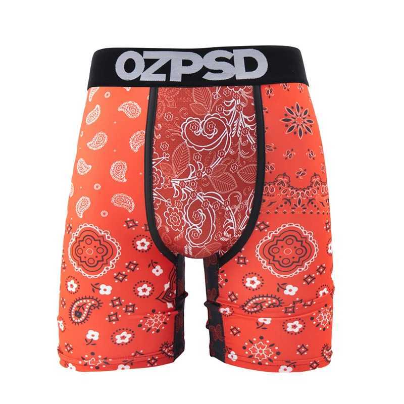 Men's Shorts OZPSD Sexy Men Underwear Boxers Cueca Male Panty Lingerie Men Underpants Boxershorts Plus Size Breathable Print Man Boxer Briefs Y25