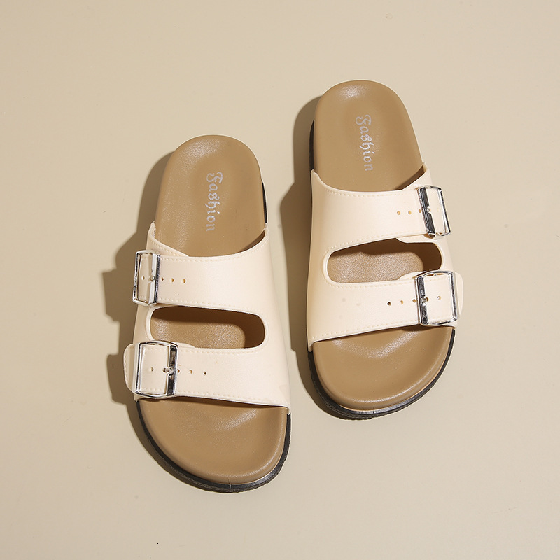 Designer Sandals Women Sandals Fashion Designer Thick Sole Single Drag Free Shipping Casual Flat Shoes Vacation Outdoor Beach Shoes Versatile Women Sh