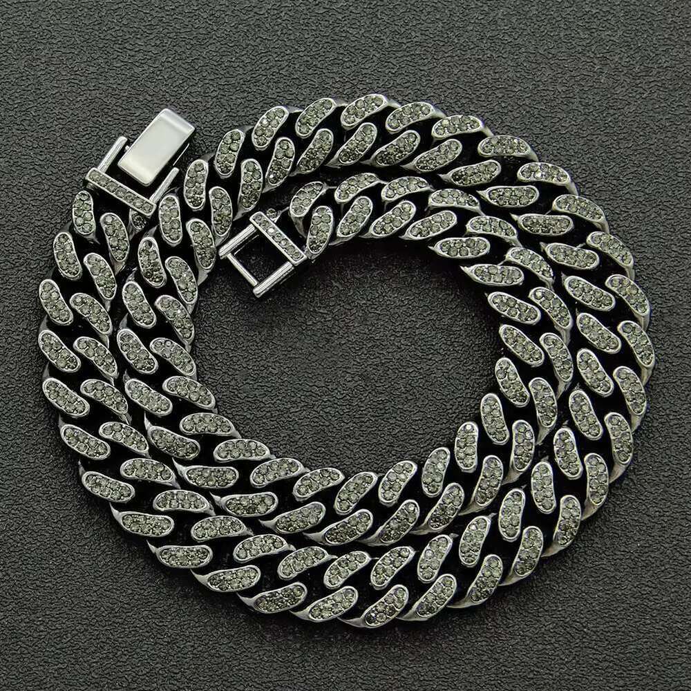 Cadena Cubana Hombre Moissanite Hip Hop Jewelry Gold Sier Men Necklace Cuban k Chain