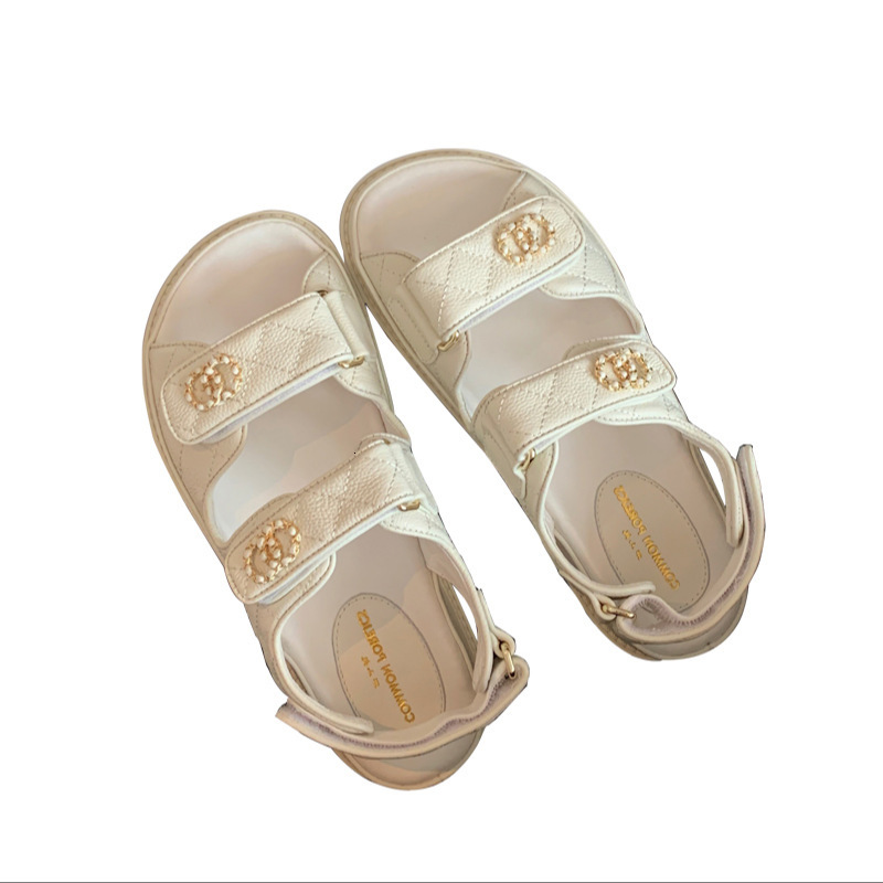 Women Sandals 2025 New Fairy Style Fashion Designer Velcro Summer Free Shipping New Multi Functional Flat Designer Sandals Shoes Outdoor Casual Slippe