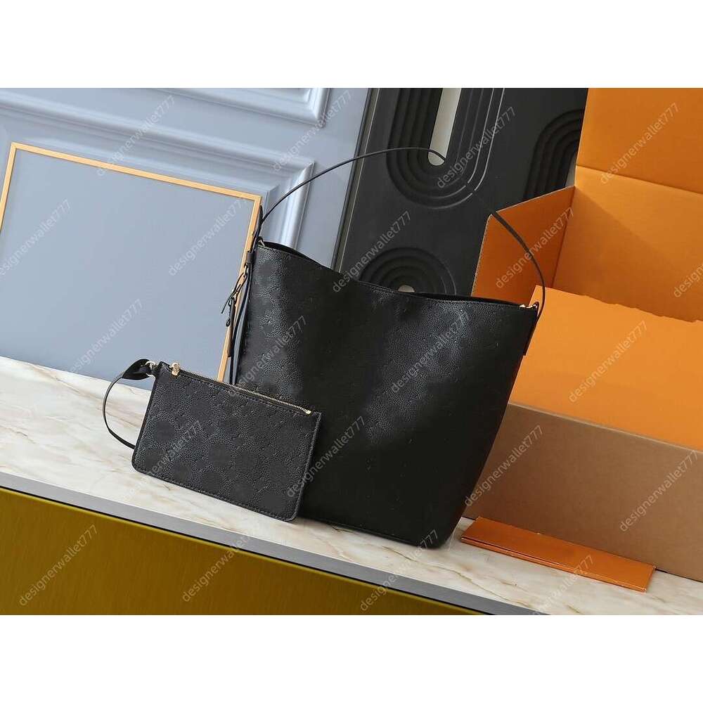 Lady womens designer bag allin bucket tote bags black ladies leather shoulder bags larger fashion women handbags purse M12926 M12925 high quality