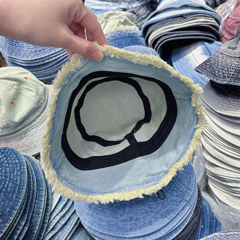 Wide Brim Hats Bucket Hats Canvas Fabric Bucket Hat Fashion Trend Lace Up Fisherman Hat Men and Women Summer Outdoor Leisure Sunshade Hat Beach Hat YF