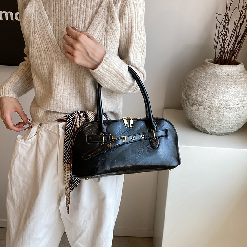 High Quality Leather Armpit Bag Fashionable Designer s New Crossbody Bag Original Bowling Bag 2025S Multifunctional Briefcase Storage Bag Wallet Handb