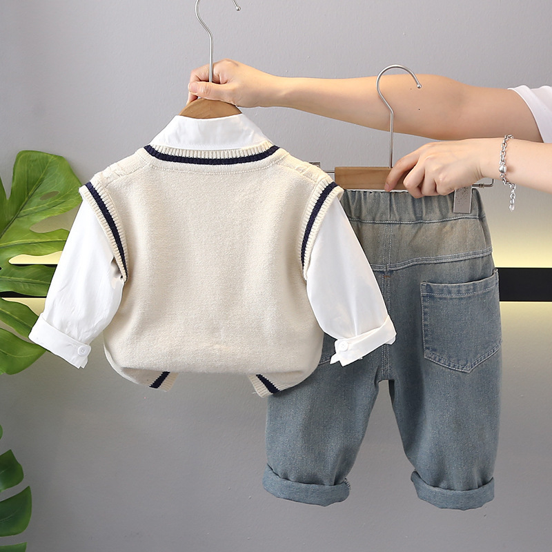 Suits for Boys Spring Autumn Long Sleeve Casual Blazer Jacket Trouser 2pcs School Uniform Teen Kids Clothes Set Children Cosutme 241016 - view 5
