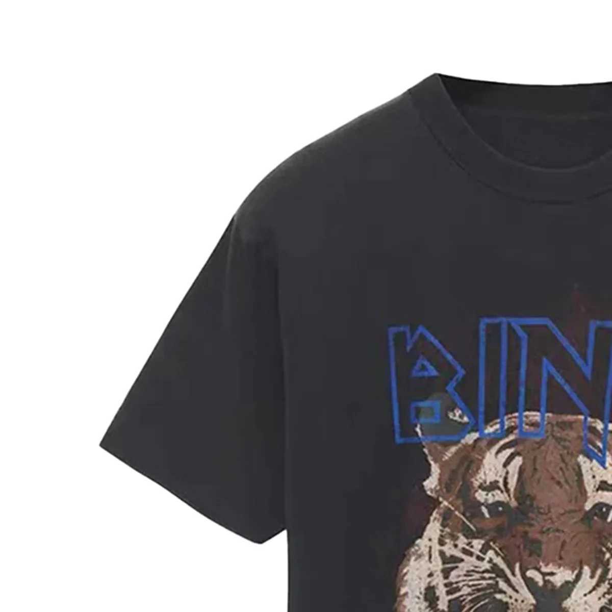Women's T-Shirt Tiger Graphic T-Shirt Women Short Slve Round Neck Fashion Ts Tops 2024 Summer Clothes Vintage T Shirt T-shirts Female Y250307EL8O