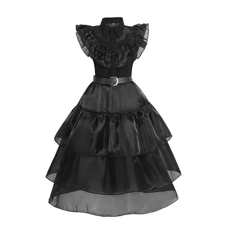 Girl's Dresses Halloween Adams cosplay dress girl princess dress costume Y250307P2BO