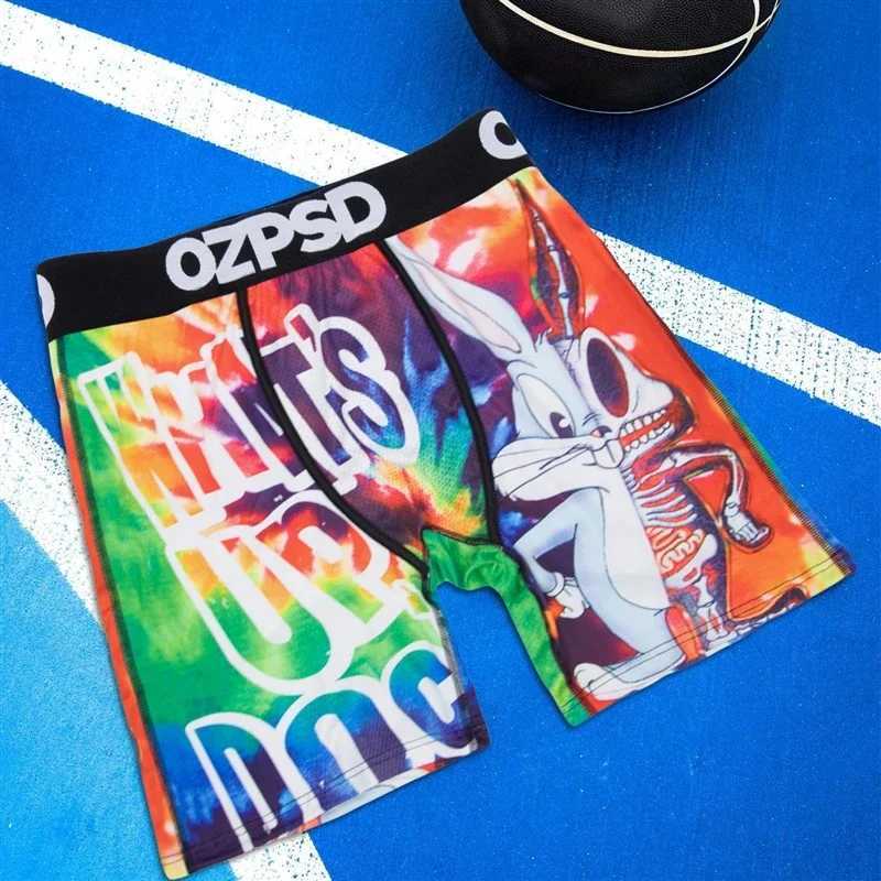 Men's Shorts OZPSD Sexy Men Boxer Underwear Fashion Printed Summer Male Panties Lingerie Men Underpants Boxershorts Plus Size Boxer Trunks Y25030