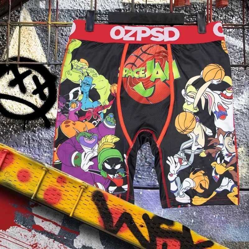 Men's Shorts OZPSD Sexy Mens Underwear Boxing Cueca Mens Underwear Mens Underwear Boxing Shorts Plus Size Breathable Printed Mens Boxing Underwea