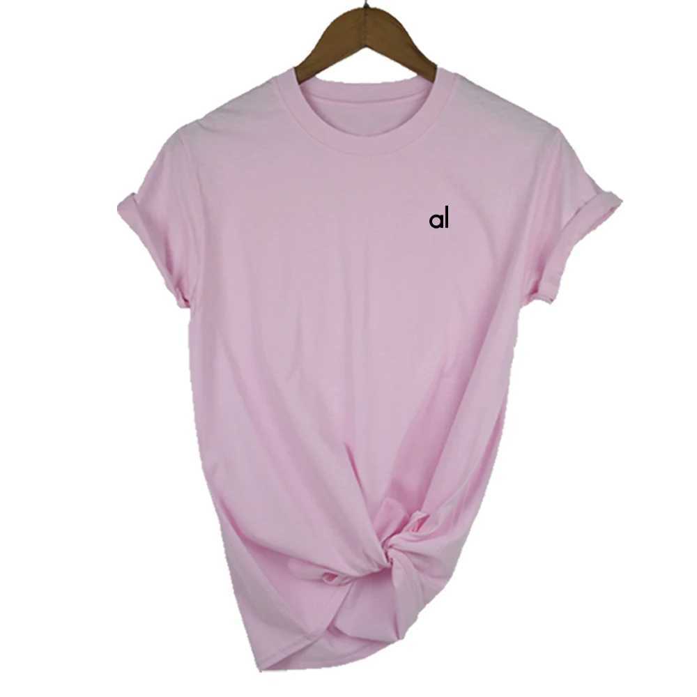 Women's T-Shirt AL Sports T-shirt Womens Ts 100% Cotton Short Slves Fashion Women T-shirt Y2503076E5Z