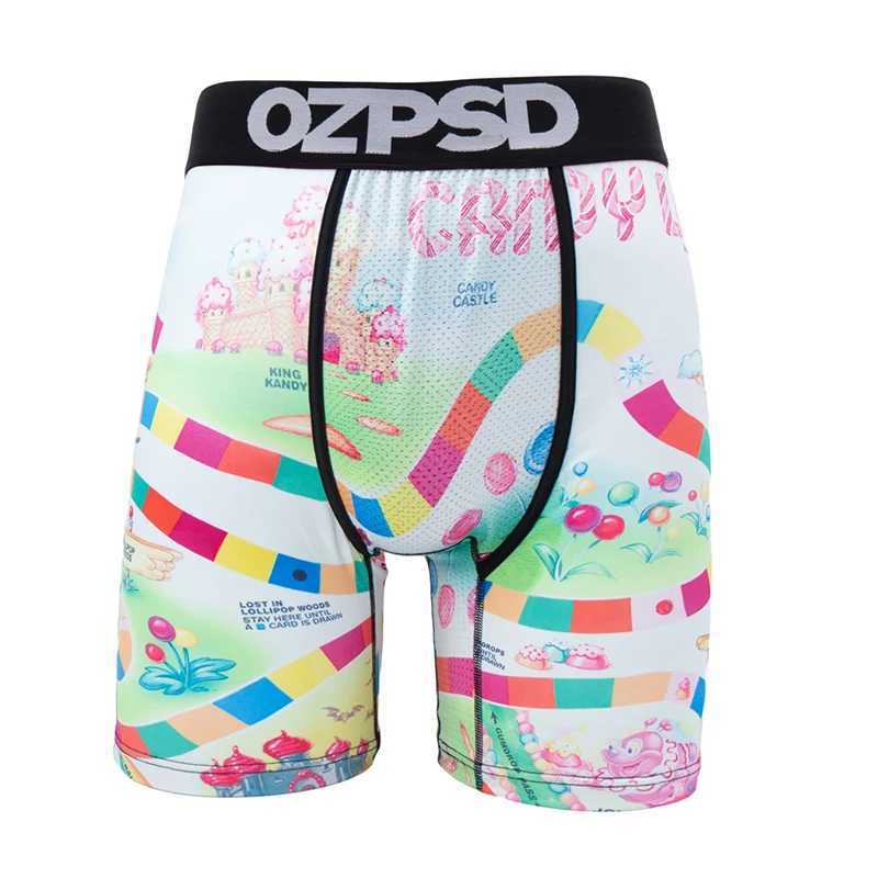 Men's Shorts OZPSD Sexy Men Underwear Boxers Cueca Male Panty Lingerie Men Underpants Boxershorts Plus Size Breathable Print Man Boxer Briefs Y25