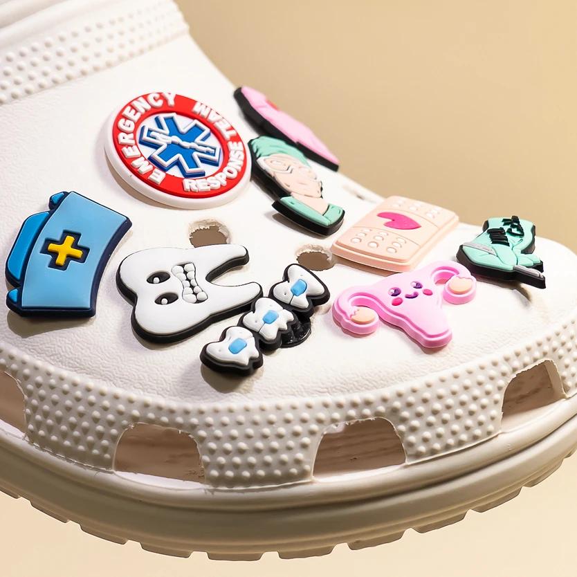 Cute Cartoon Cats PVC Shoe Charms for Clogs Accessories Shoe Decorations Sandals Pins DIY Kids Women Beach Bags Accessories