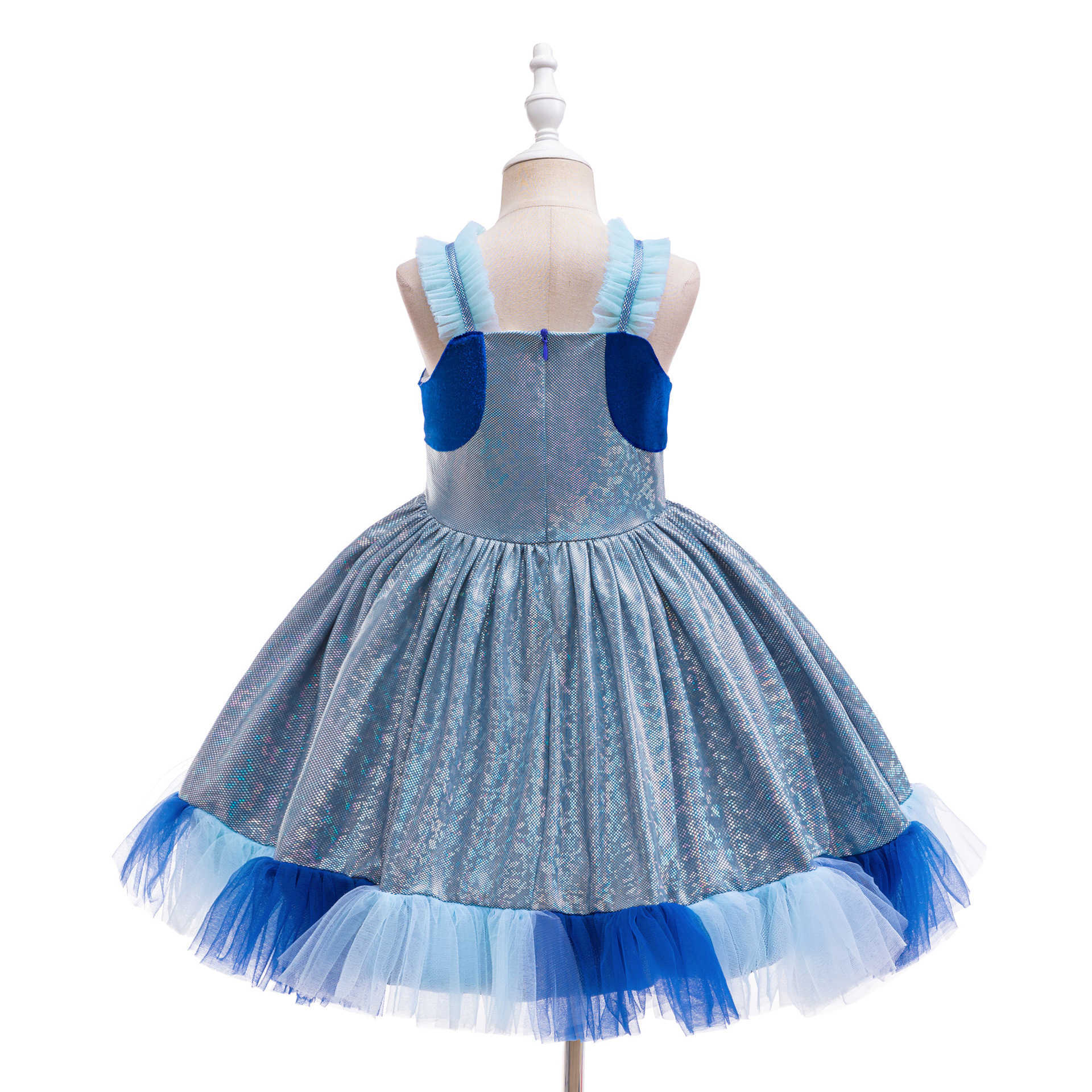 Girl's Dresses New girls animated Brui cartoon printed princess dress cosplay childrens fluffy dress Y2503072AV9