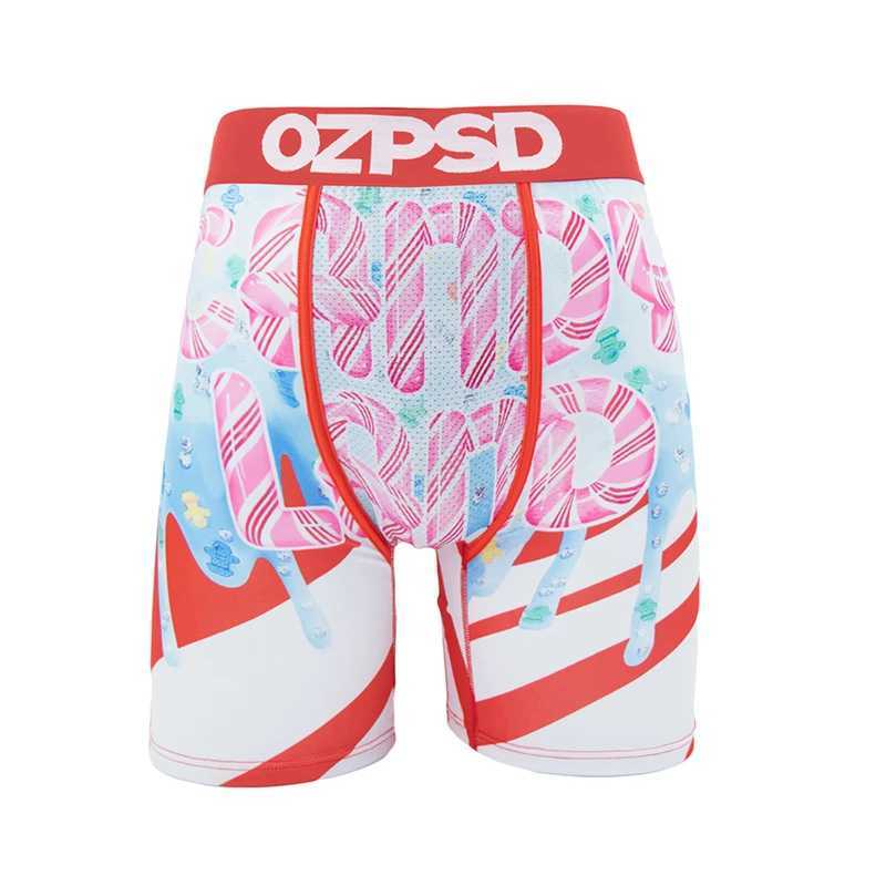 Men's Shorts OZPSD Sexy Men Underwear Boxers Cueca Male Panty Lingerie Men Underpants Boxershorts Plus Size Breathable Print Man Boxer Briefs Y25