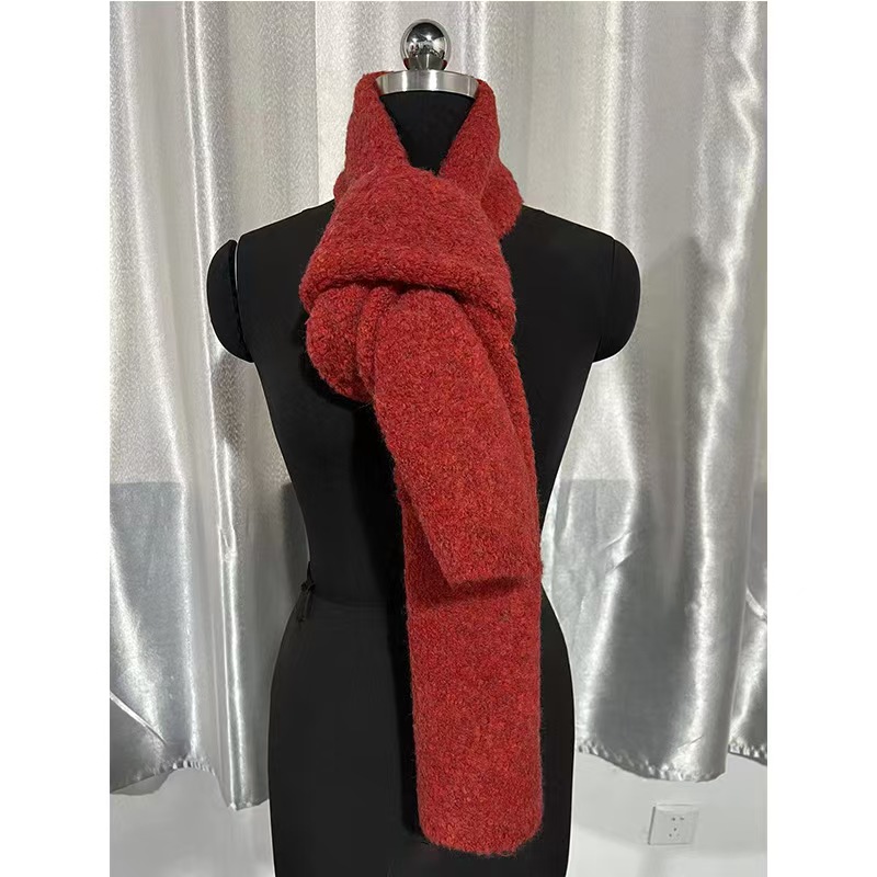 K069 Autumn and winter new circle yarn fluffy soft waxy skin-friendly thick warm all-match wool scarf wholesale shawl neck scarf women