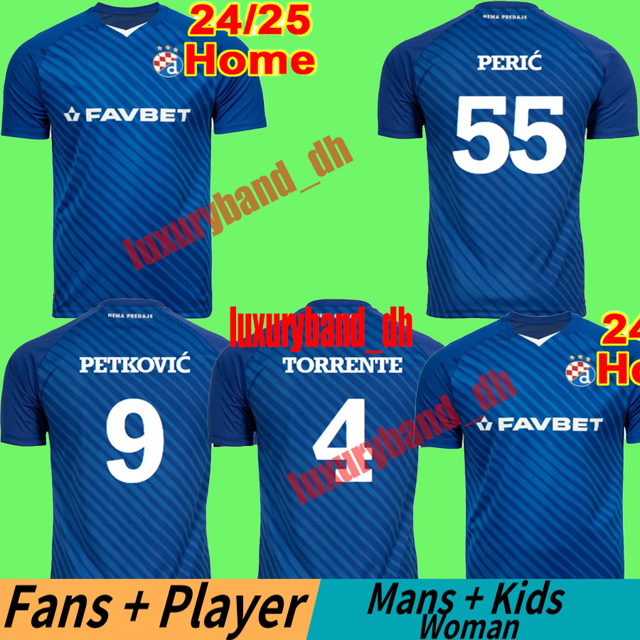 24 25 Dinamo Zagreb Mens Soccer Jerseys ADEMI PETKOVIC BATURINA HOXHA STOJKOVIC TORRENTE OGIWARA PERIC Football Shirts