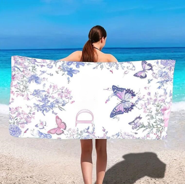 20 style fashion brand classic letter logo travel portable bath towel high quality luxury designer beach swimming bath towel fitness trend sports bath towel 3 size