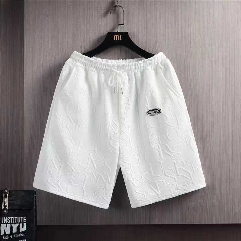 Summer Tshirt Shorts 2 Pieces Set White Tracksuit Mens 3d Letters Vintage Streetwear Creative Pattern Men Sets Short Outfits