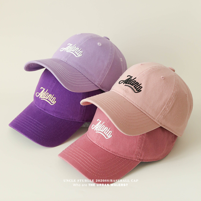 Good fit high-quality pure cotton baseball cap for men and women Korean style simple and versatile soft top duckbill cap outdoor sun hat 241009