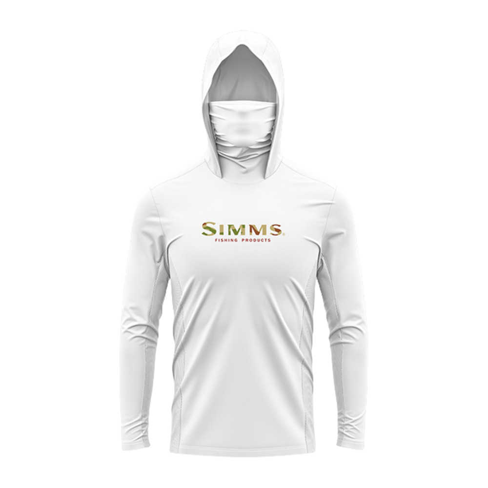 Outdoor Jackets Hoodies Simms Fishing T-shirt Long Sleeve Hoodie Mask Integrated Sunscreen Upf50+with Hat and Face H250307