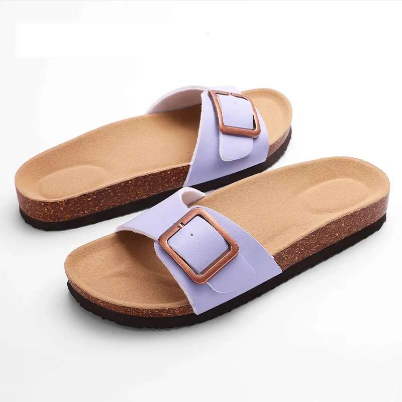 2025 Free Shipping Summer New High Quality Women's Slippers Designer Sandals Fashion Designer Popular Cork Insole Outdoor Beach Sandals With Arch