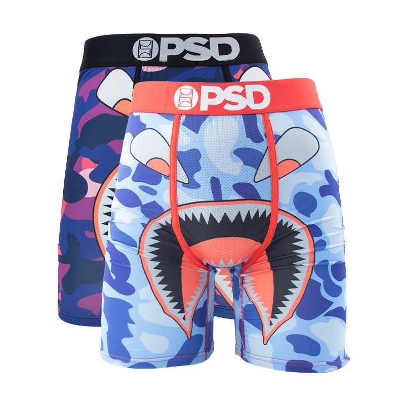 Men's Shorts OZPSD 2Pcs Men Boxershorts Breathable Printed Mens Underpants Mens Panties Plus Size Sexy Swimming Underwear Man Boxer Briefs Y250307CF3Y