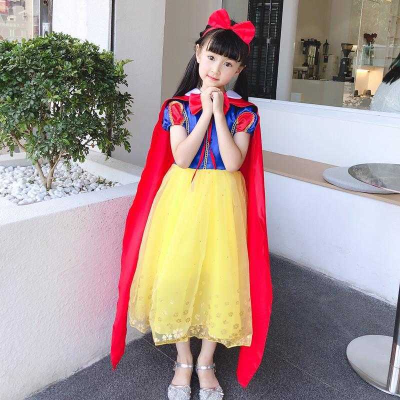 Girl's Dresses 2022 Halloween girls princess dress red fluffy dress childrens dress new childrens clothing Y250307AYWN