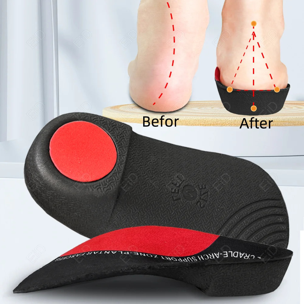 Ortic for Severe Flat Foot Arch Support Plantar Fasciitis 34 Orthopedic Insole XOShaped Legs Correction Care man women 250306
