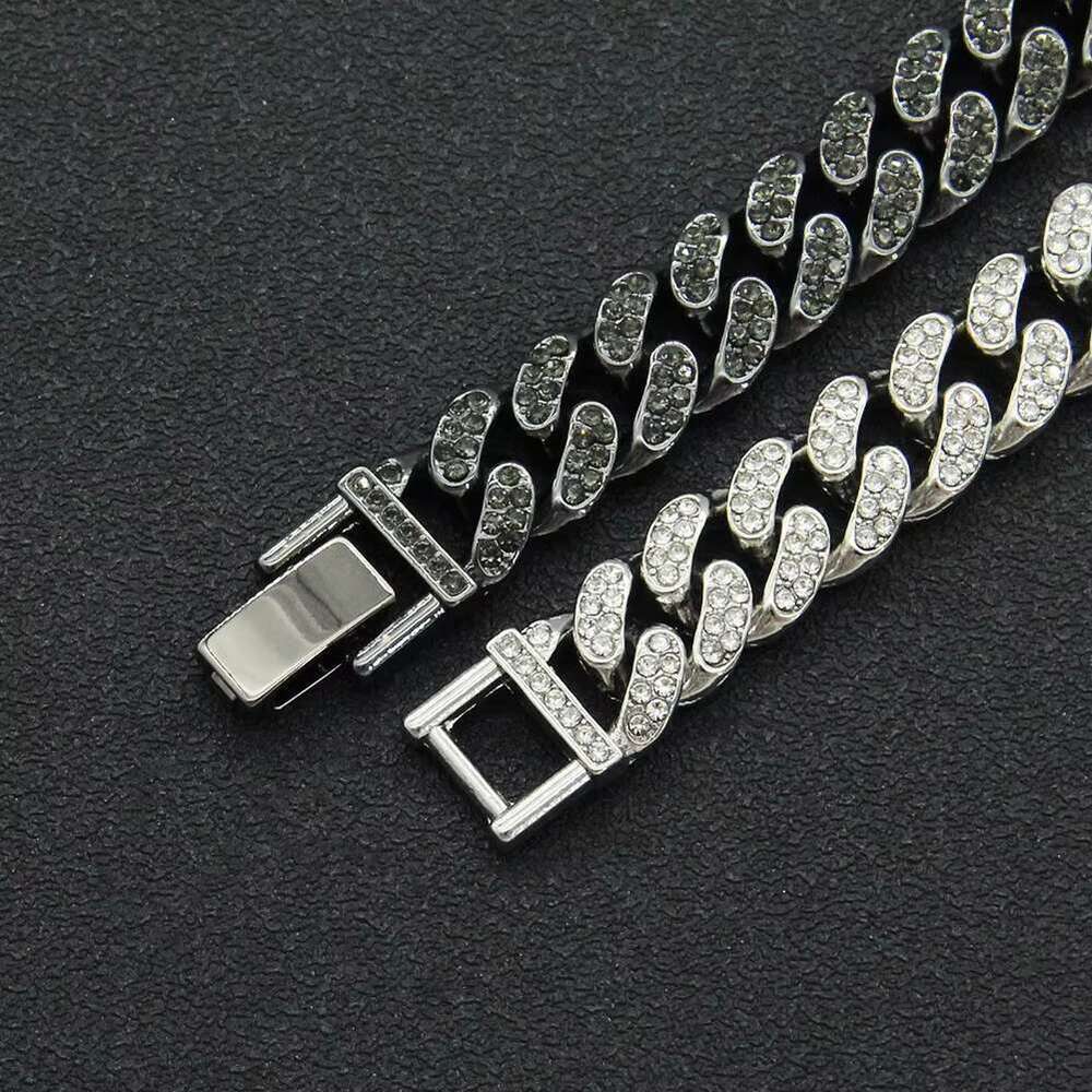 Cadena Cubana Hombre Moissanite Hip Hop Jewelry Gold Sier Men Necklace Cuban k Chain