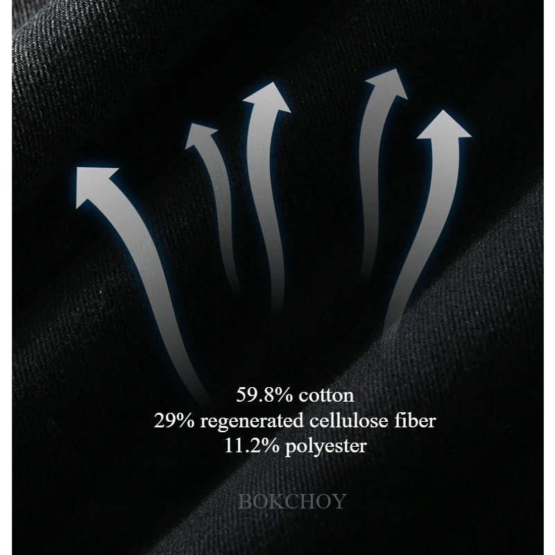 Spring Summer Casual Cargo Washed Cotton Straight Jeans for Men Clothing Big Pockets Drawstring Men Pants YBJYF-2565 250306