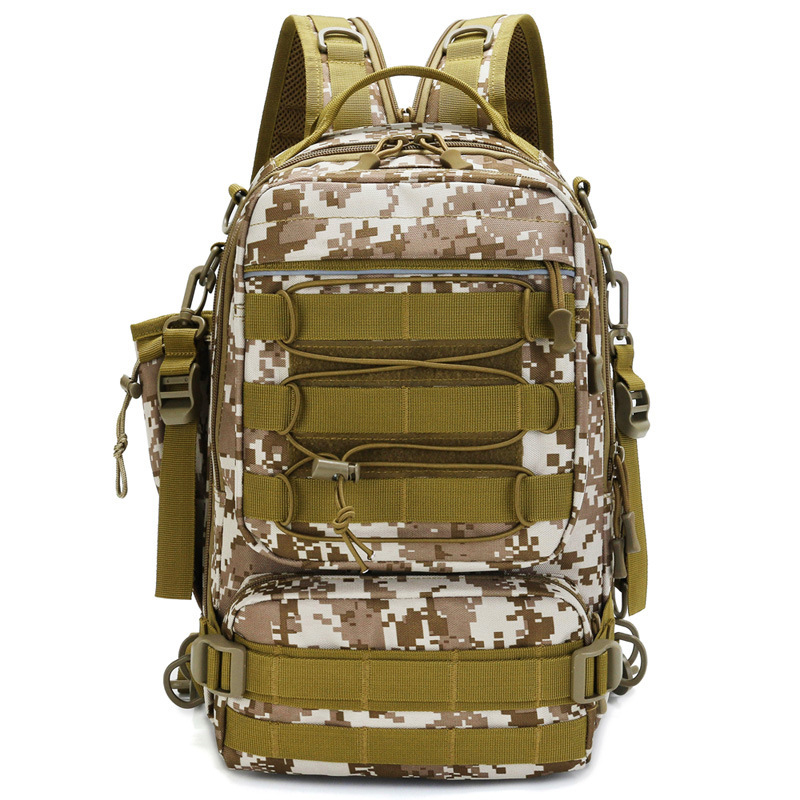2025--New Crossbody Single Shoulder Multi Functional Waist Outdoor Travel Sports Large Capacity Chest Men's Pole Bag