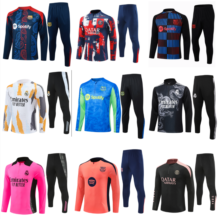 Kids PSGES Clothing kids kit man 24 25 26 Tracksuits soccer tracksuit Edition Single Top BarcelonaES LAMINE YAMAL 19 training outfit jerseys Match Emblem