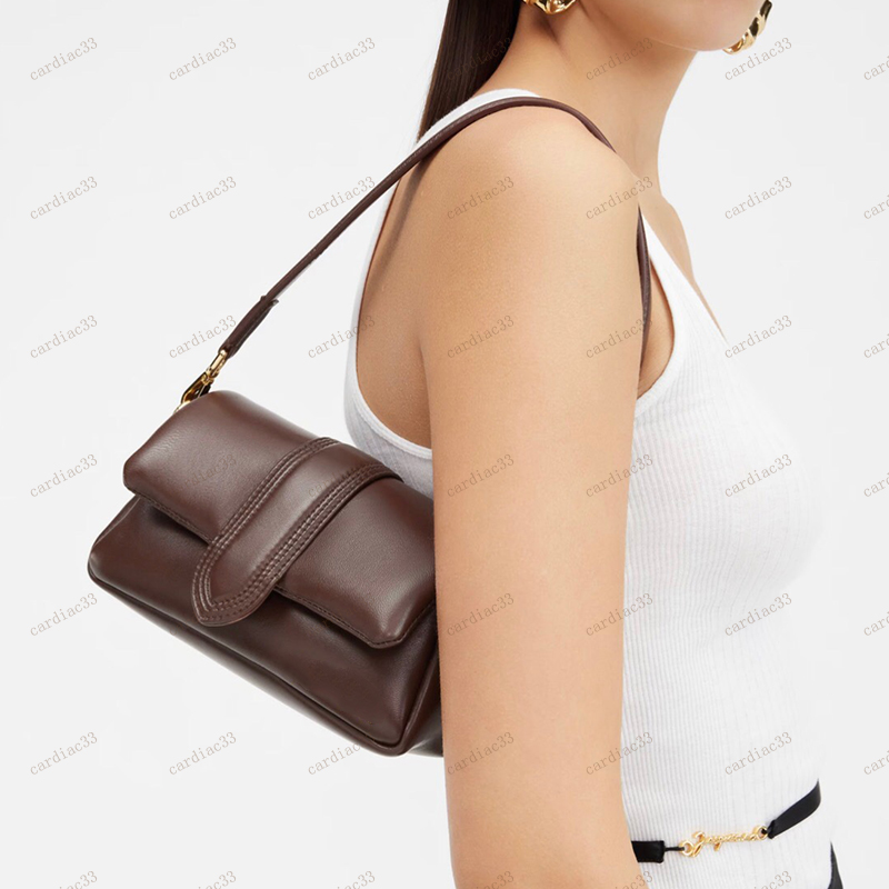 Soft Flap Designer Shoulder Tote Fashion Le Bambimou Lady Handbag Crossbody Travel Armpit Bag Leather Envelope Clutch Bags