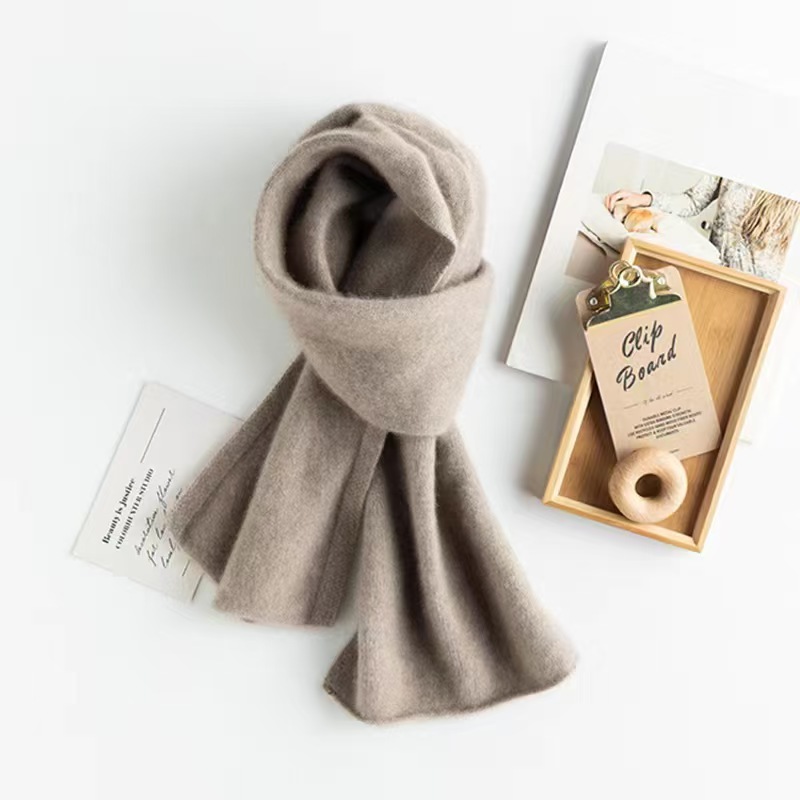 K079 2025 autumn new Korean hollow tassel ladies multifunctional scarf outdoor warm full cashmere knitted neck scarf