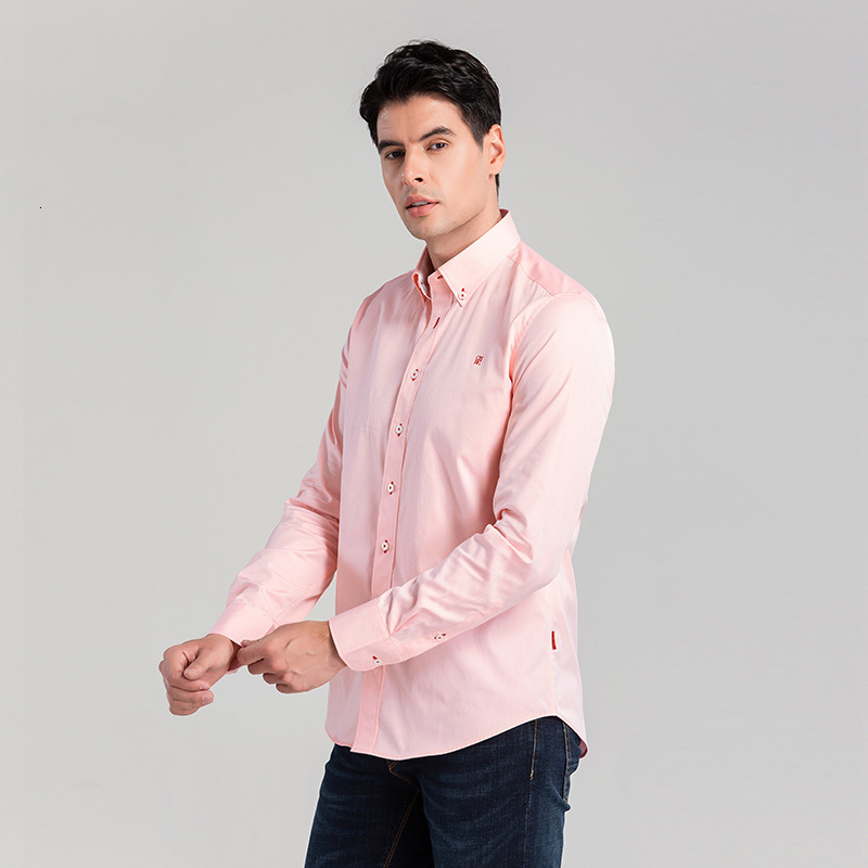 CHCH Simple Fashionable Men's For Commuting Can Be Worn As An Inner Shirt With Polo Collar And Long Sleeves