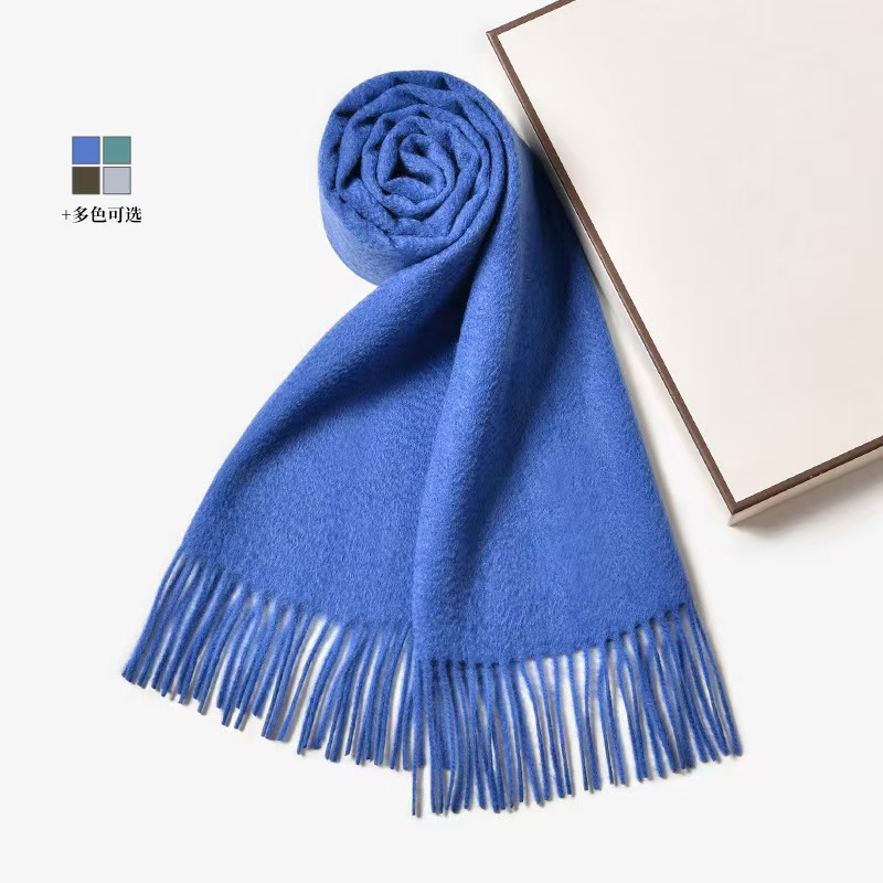 K080 Rumland 100% Australian Merino cashmere texture soft skin-friendly non-skin solid color warm scarf