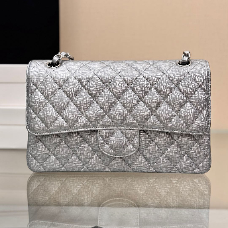 Women's Designer Flap Bag - 25cm Calfskin Shoulder Bag Chain Crossbody Bag With Box C001