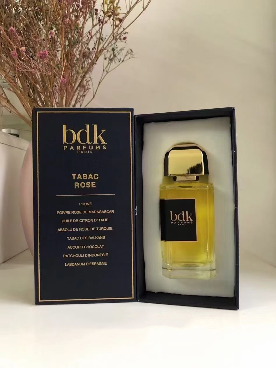 BDK Parfum Tabac Rose Rouge Smoking Veet Tonka Tubereuse Imperial Perfume 100Ml Fragrance 3.4Oz Long Lasting Smell EDP P Man Women Cologne Spray Incen