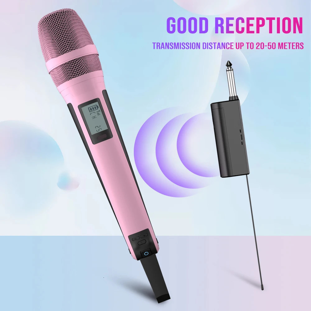 G-MARK SKM9000 Wireless Microphone Professional UHF Frequency Adjustable Metal Sheel For Paryt Show Teaching Wedding 250303
