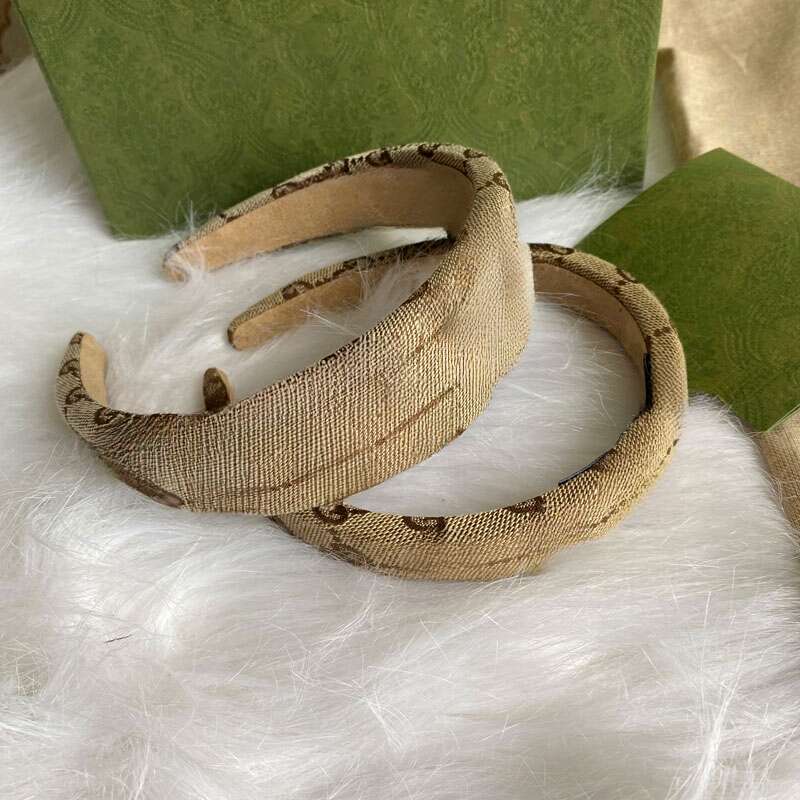 brand designers G letter Hair band for women Headband material with Label Coffee Blue for wholesale