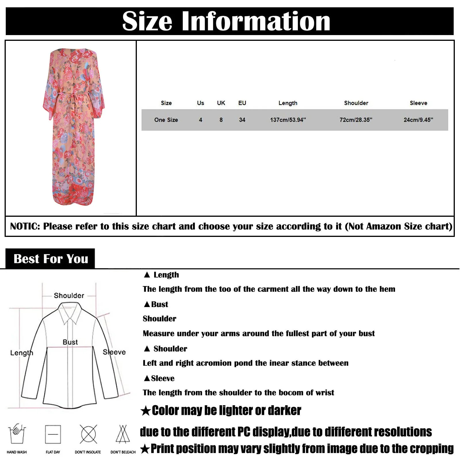 Womens floral print Bohemian beach style fashionable sun screen long skirt holiday edition chiffon long sleeved thin cardigan 250305Z