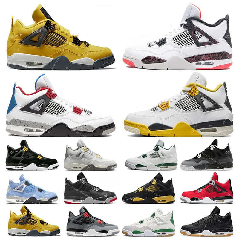 With Box 5 Basketball Shoes Men 4 Military Black Cat Thunder Cement Sneakers 5s Racer UNC Crimson Bliss Burgundy Oreo Metallic Mars Women Outdoor Sports Trainers 36-47