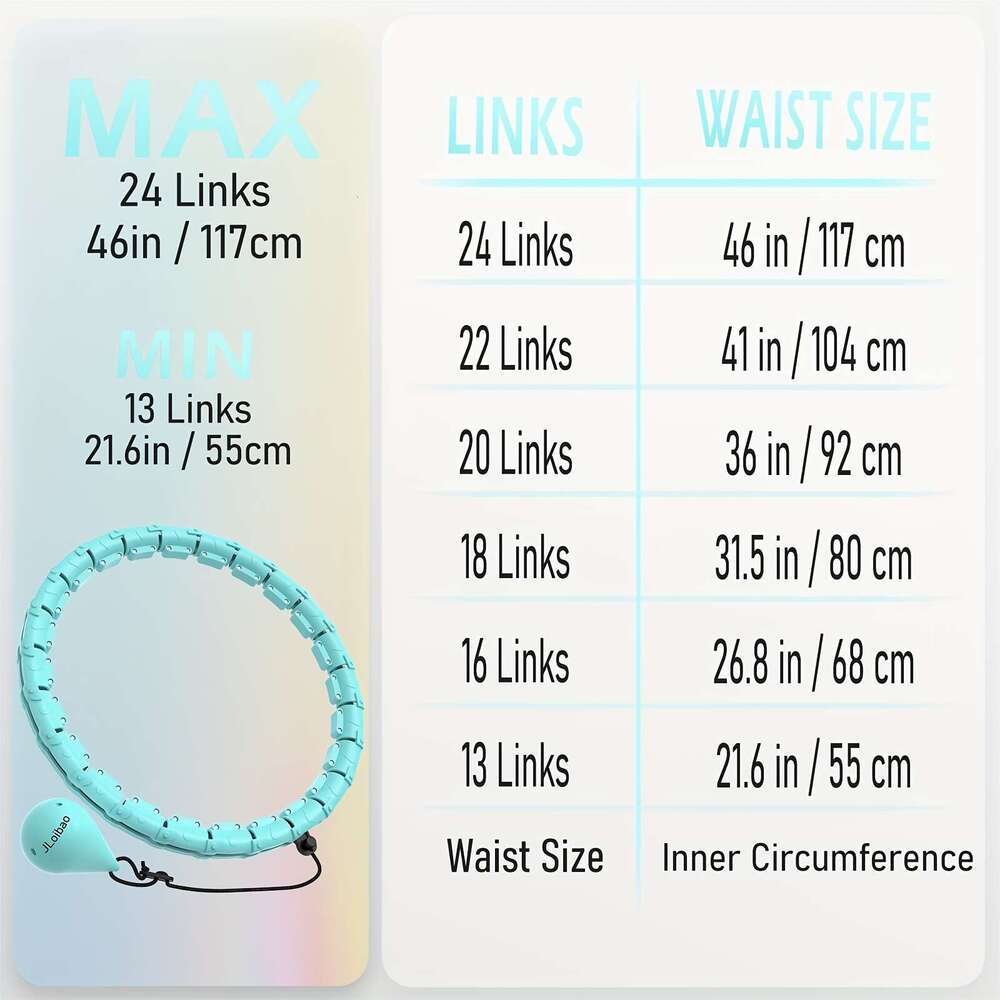 Exercise Hoop 46in/117cm Weighted Fiess Circle, 24-Section Detachable Exercise Ring, ABS Material, Body Shaping & Waist Slimming, dh910351303