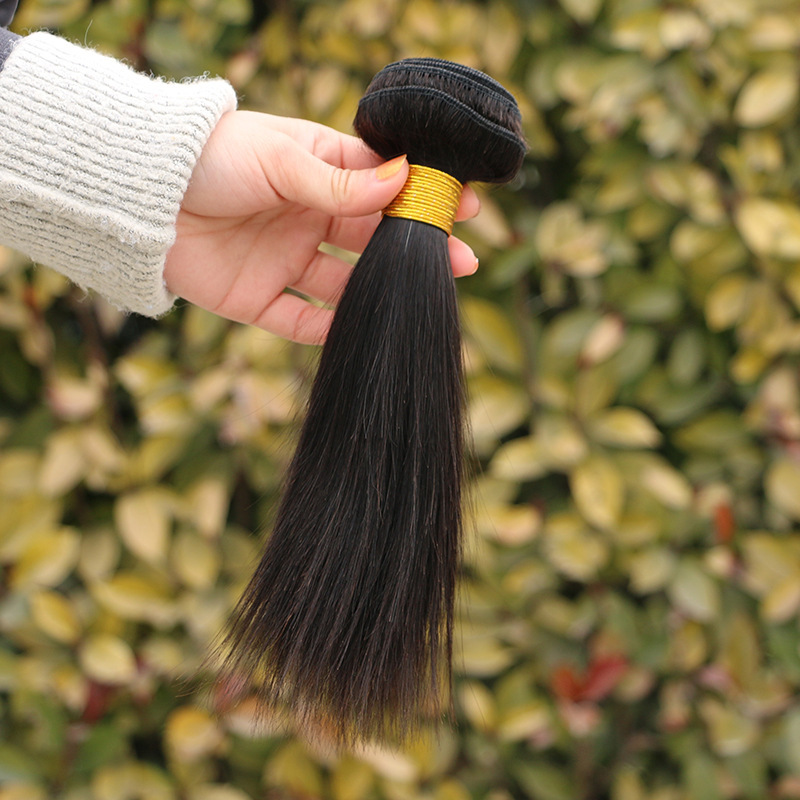 10-26Inch Brazilian Virgin Hair Extensions 100% Unprocessed Human Hair Straight 10A Weft Hair for Women 200% Density Natural Black Hair Bundles