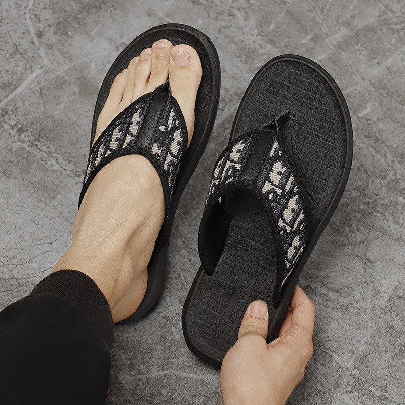 free shipping designer Sandals for man breathable and fashionable Flip ps casual black slippers