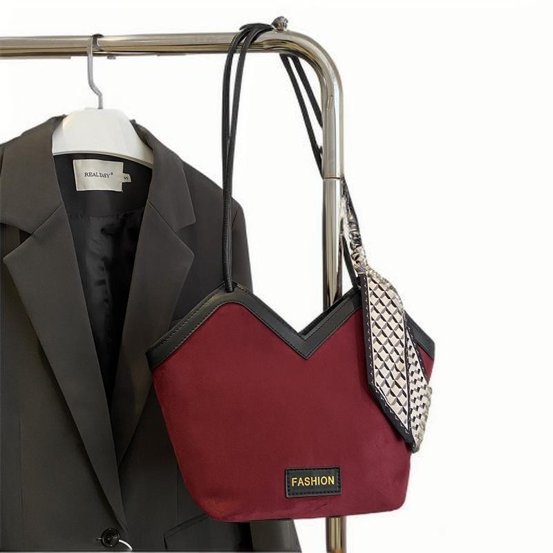 Popular large capacity Tote women's underarm casual all-in-one shoulder bag NEW retro style silk scarf handbag women 2025s