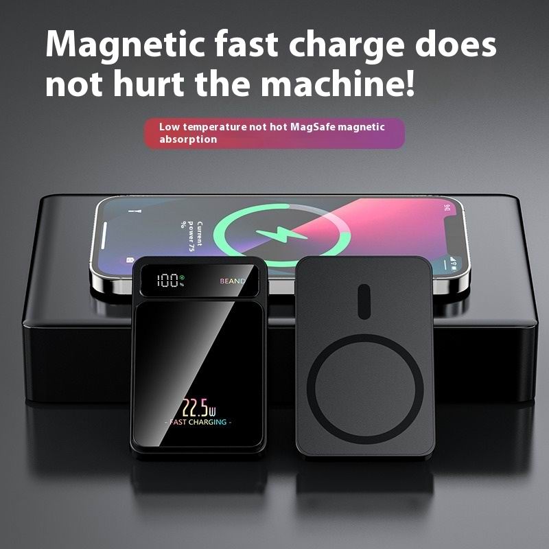 20000mAh Magnetic Wireless Power Bank Portable External Battery Fast Charging PowerBank For iPhone Samsung Huawei