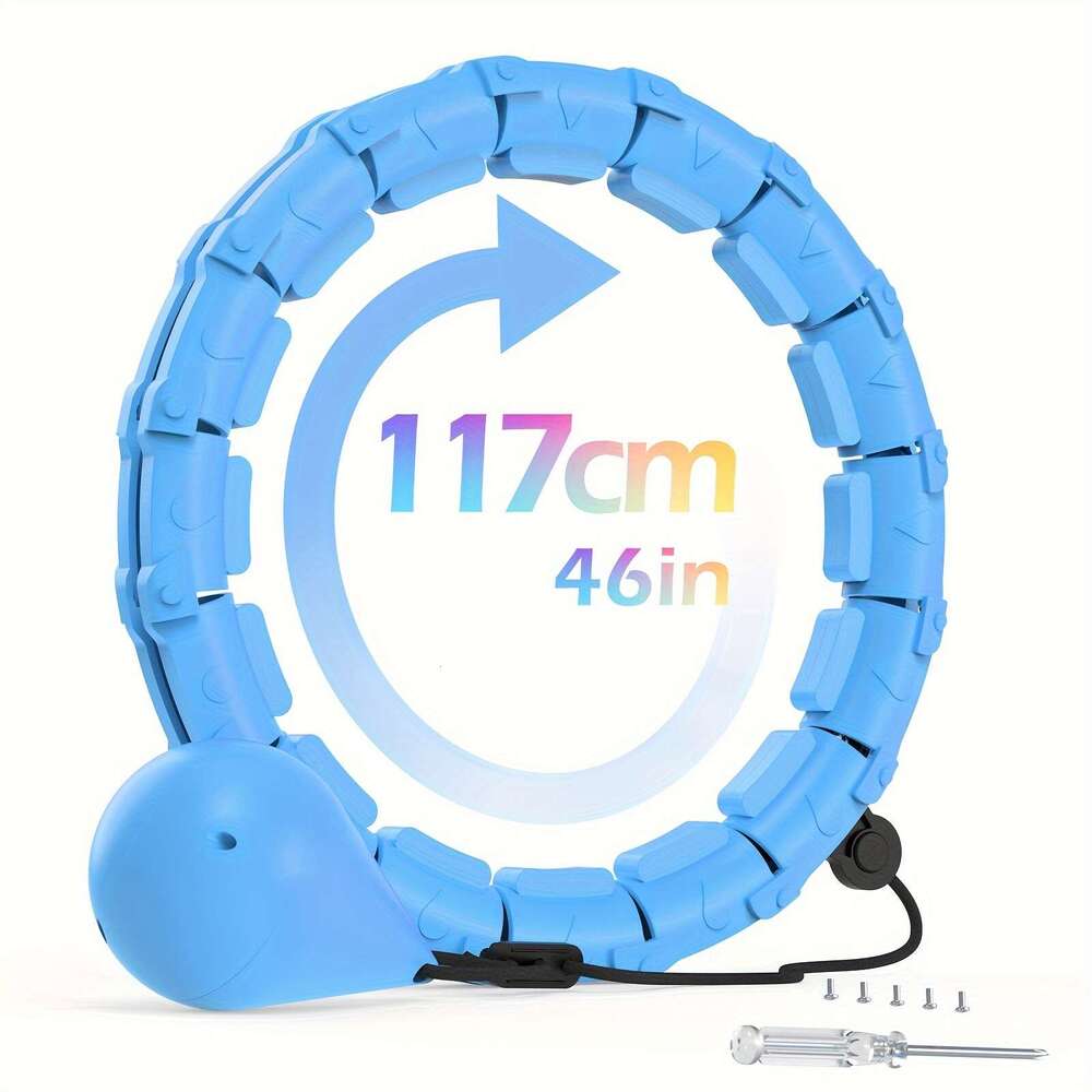 Exercise Hoop 46in/117cm Weighted Fiess Circle, 24-Section Detachable Exercise Ring, ABS Material, Body Shaping & Waist Slimming, dh910351303