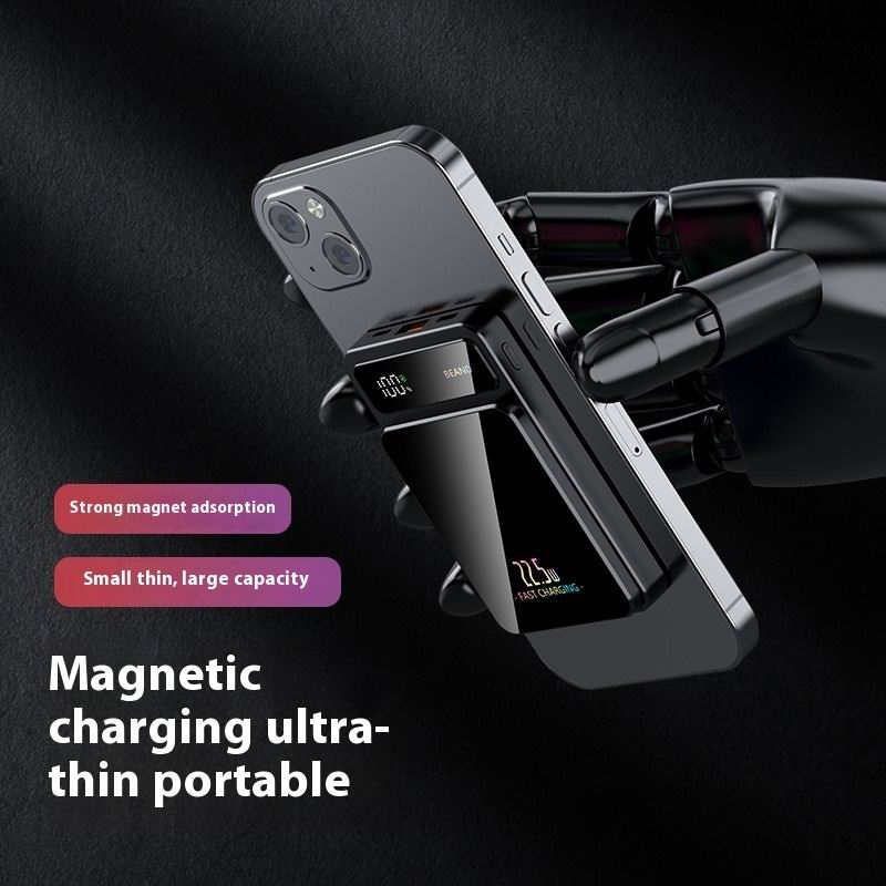 20000mAh Magnetic Wireless Power Bank Portable External Battery Fast Charging PowerBank For iPhone Samsung Huawei