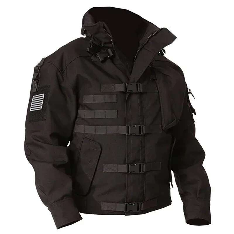 High Quality Jacket Men Waterproof Wear-Resistant Multi-Pocket Jackets Outdoor Hiking Windproof Coat